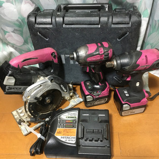 値下げ　日立工機　14V 電動工具セット　DIYなどにどうですか...