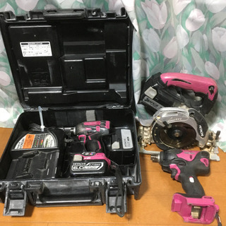 値下げ　日立工機　14V 電動工具セット　DIYなどにどうですか？WH14DDL2の画像