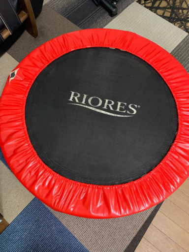 【お取引中】RIORES 室内用トランポリン　大人　子ども　黒　耐荷重110kg