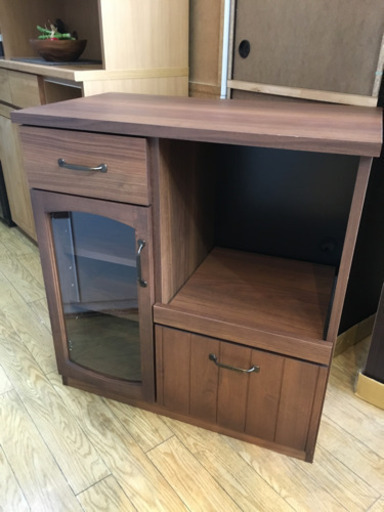 アンティークデザイン MONT モント キッチンカウンター 80  アルダー材 日本製　人気