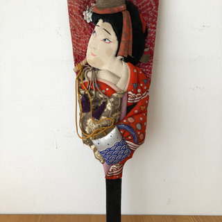 羽子板　日本女性