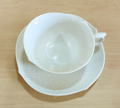 マイセン MEISSEN 波の戯れ ホワイト ティーカップ＆ソーサー セット 南12条店 