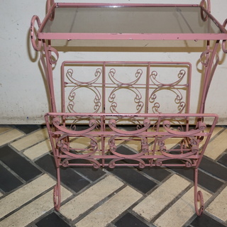 レコードラック マガジンラック ピンク マガジンラック/サロンド・ドゥ・ジャルダン｜かわいいお姫様