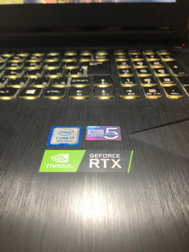 ゲーミングハイエンドノートPC RTX2070 第9世代corei7 