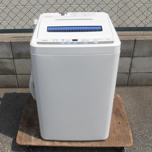 JMS0022)SANYO/サンヨー 全自動洗濯機 ASW-60D(W) 2011年製 6.0㎏ 中古品・動作OK♪【取りに来られる方限定】