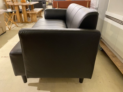 IKEA イケア ソファ 黒 2.0P レザー 格安 中古品
