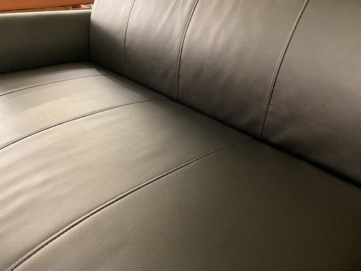 IKEA イケア ソファ 黒 2.0P レザー 格安 中古品