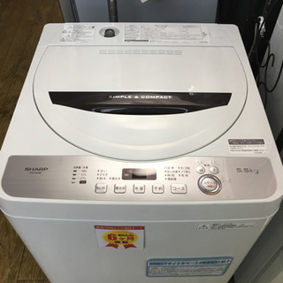 2018年製 SHARP シャープ 5.5kg洗濯機 ES-GE...