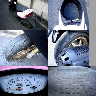 原付スクーター 　軽整備済み・実働　ライブDio(ディオ) AF35 ZX　7.2馬力(中期？/規制前？) 2サイクル 引き取り歓迎の画像