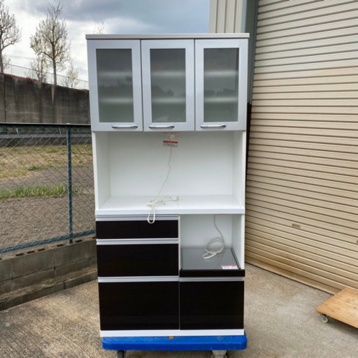 #KM22 高橋木工所 エトワール 90オープン 食器棚 定価 ¥57089