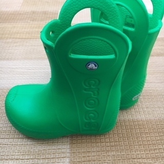【美品】crocs ハンドル イット レイン ブーツ