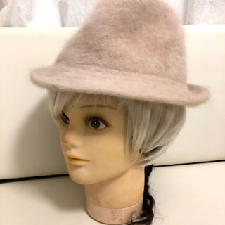 👑アンゴラ混 ハット 帽子 キャップ