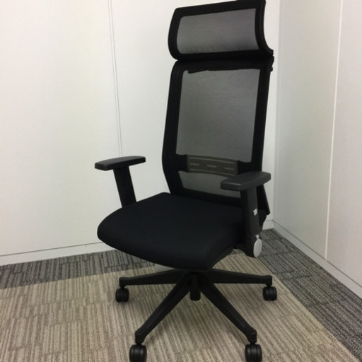 【24日終了】新品未使用 ハイバックチェア アームレスト ヘッドレスト ランバーサポート ハンガー