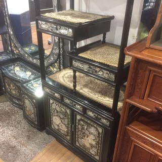 螺鈿細工飾り棚　茶棚の画像