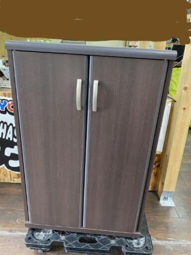 シューズBOX  木目調　茶色 良品