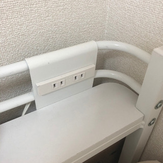 【譲渡先決まりました】パイプベッド(シングル)+ベッドマットの画像