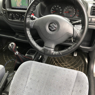 取引終了 スズキ Kei 5MT ターボ 4WD ナビ ETC 夏·冬タイヤ付きの画像