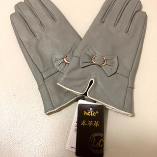 新品　本羊革手袋🧤グローブ　アイスグレー