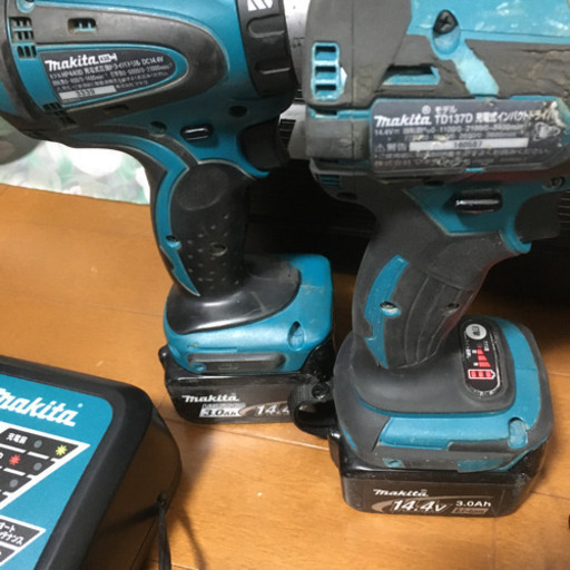 14.4Vセット　マキタ インパクトドライバー　DIYセット　振動ドリル　