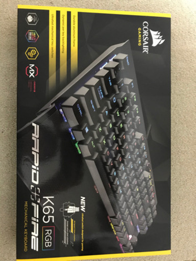 【ほぼ新品】corsair K65 RGB キーボード（保証書・納品書付）