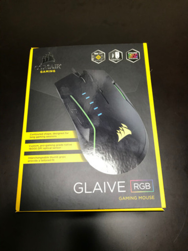 【ほぼ新品】Corsair GLAIVE RGB Black ゲーミングマウス
