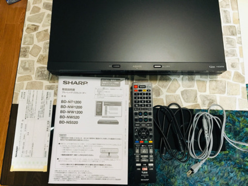 SHARP AQUOS ブルーレイ BD-NW1200