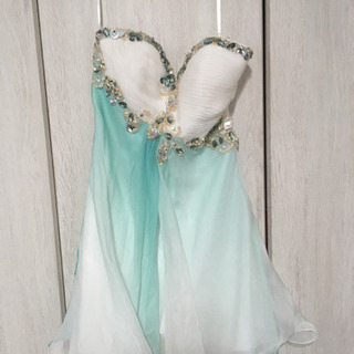 ドレス　ブルー