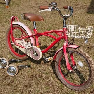 【終了】子供用 自転車 18インチ ＋ヘルメット