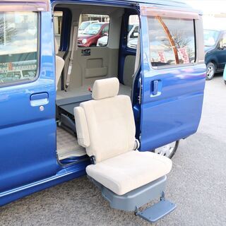 車検２年付 アトレーワゴン 21年式 12.8万km 福祉車両 ４ＷＤ ICターボ サイドリフト 修復歴無し 全国名変無料 乗出し価格表示の画像
