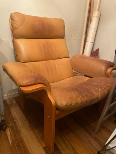 60〜70’s 本革 ラウンジチェア     ロイズアンティークス LLOYD'S  ビンテージ