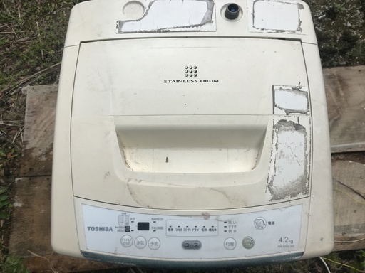 東芝 TOSHIBA AW-42ML ステンレス洗濯槽 全自動洗濯機 4.2Kg　②