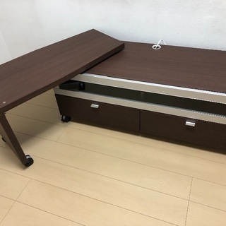 回転盤付テレビボード の画像