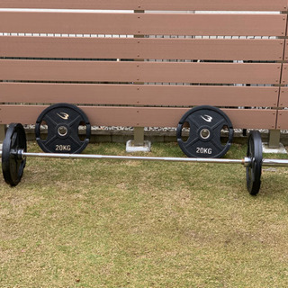 取引中　シャフトバー　プレートセット　トータル100kg  220cm トレーニング　ジム