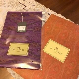 ETROシルクウール　ロングスカーフ【未使用・未開封】パッケージ付き