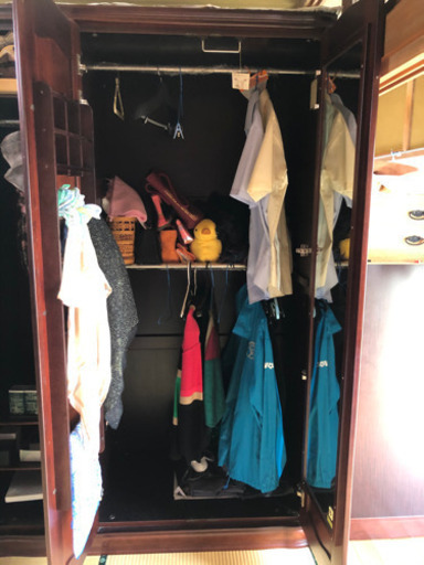 婚礼タンス　洋服ダンス　紫檀製
