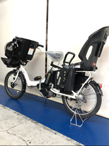 ヤマハ　パスキッスミニ　白　20インチ 3人乗り　8.9ah 電動自転車　電動アシスト