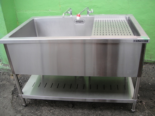 厨房機器 サンウェーブ 蛇口付き ステンレス流し台 シンク 幅120cm キッチン 店舗 在庫有り