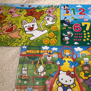 子供用　パズル　キティちゃん　ノンタン　ミッキー 