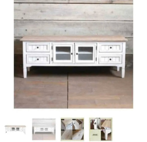 ビーカンパニー  美品　TV台　ホワイト