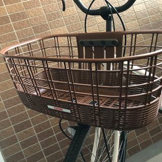 子供乗せ自転車　大きめカゴとカバー付き！