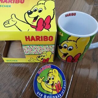 HARIBO　ハリボー　マグカップ　ステッカー　箱あり　ノベルテ...