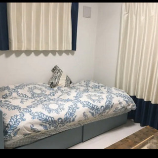 ニトリ シングルベッドフレーム レアカラーの画像