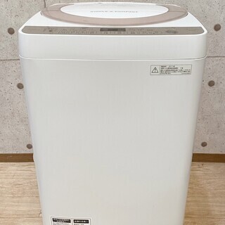 4*14 SHARP シャープ 洗濯機 7㎏ ES-KS70S-N 2017年製