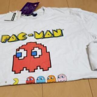パックマン長袖白シャツLL　値札つき