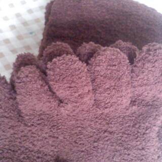 新品　超ふわふわ　ルームソックス　サイズ ２３～２５cm　ブラウン　５本指　茶　材質　ポリエステル　ポリウレタン　ロングの画像