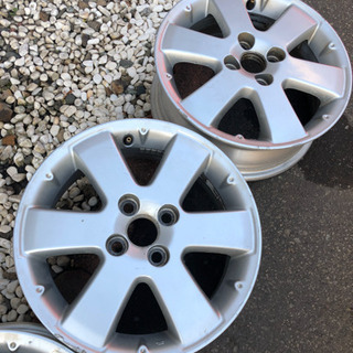 トヨタ ist 純正 15インチ×5.5JJ PCD 100 4穴 ＋39 中古 4本SET アルミホイールの画像