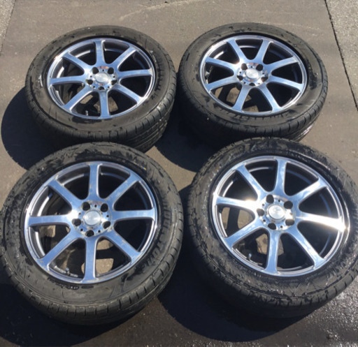 社外17インチ アルミホイール 225/55R17 4本セット