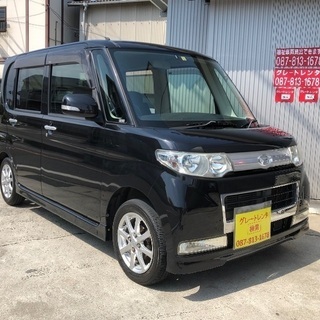 タントカスタム‼️車検付き‼️最新ナビ搭載‼️25.8万