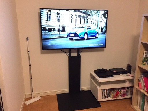 【定価の半額】オシャレな壁寄せテレビスタンド