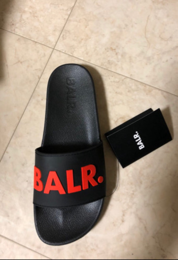 緊急値下げ☆未使用品☆BALR.〜ボーラー〜サンダル・スライダー・レッドロゴ/ブラック